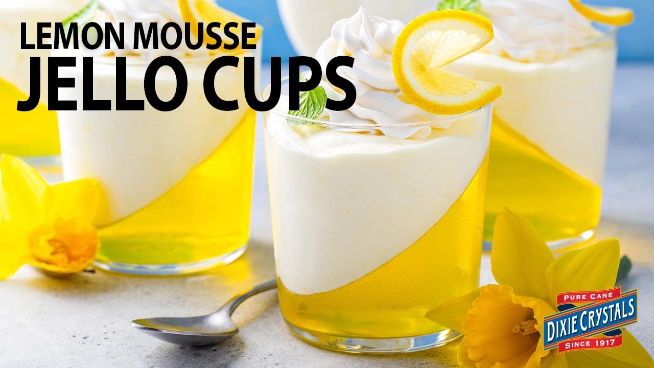 How to Make Lemon Mousse Jello Cups