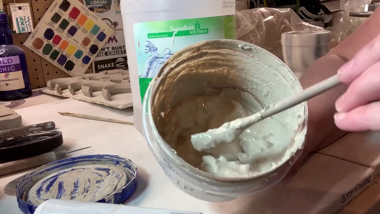 How to make magic clay slip for attaching crack free mug handles!