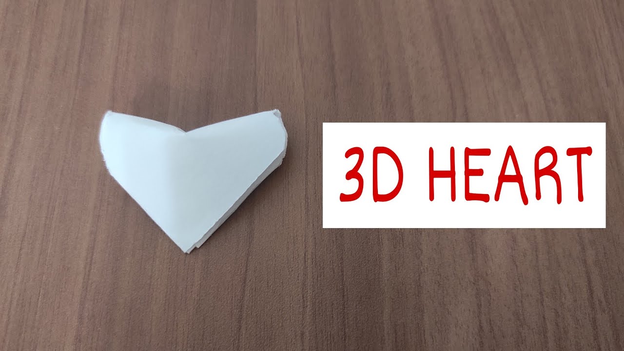HOW TO MAKE PAPER HEARTS / 3D ORIGAMI HEART