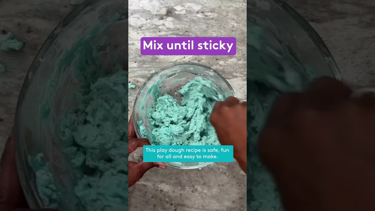 How to make play dough at home. 🏠 Read the description for the full recipe! 🙌 | 🎥: @Deidreforever