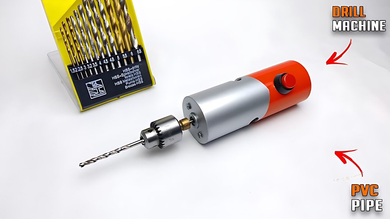 How To Make Powerful Drill Machine From PVC Pipe At Home