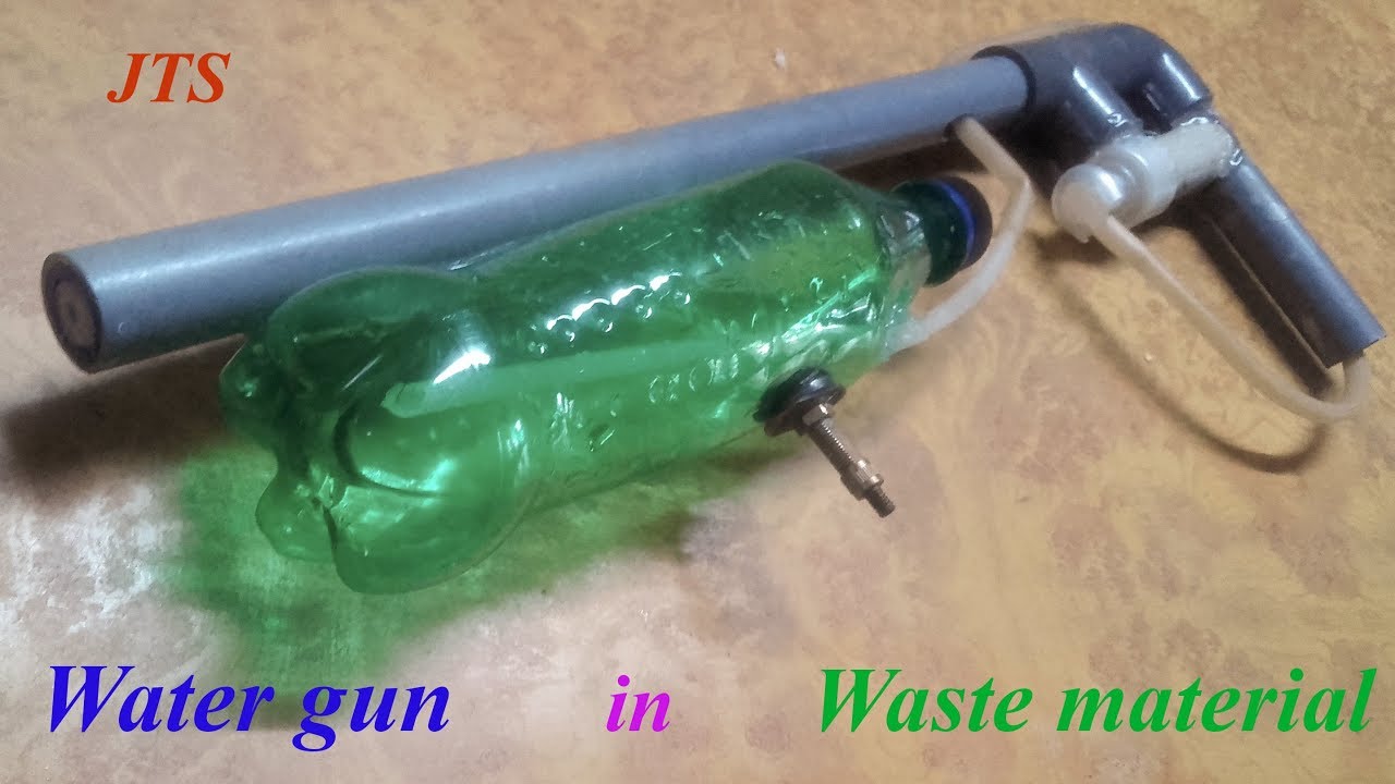 How to Make powerful water gun | using waste material