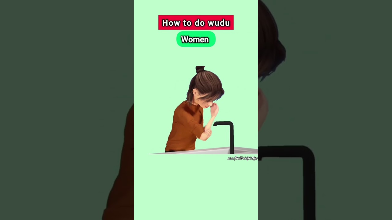 How to Make Wudu (Islamic Ablution) for Women🧕 #viralshorts