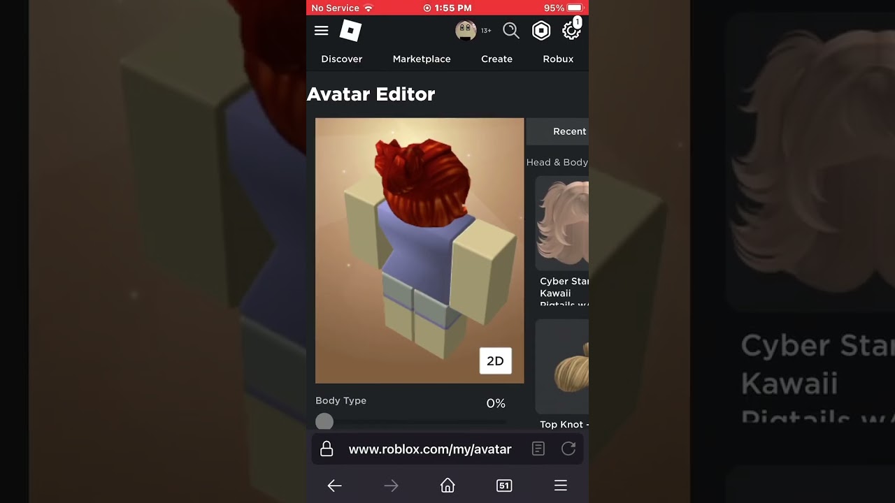 how to merge hair on ipad and iphone #roblox #edit