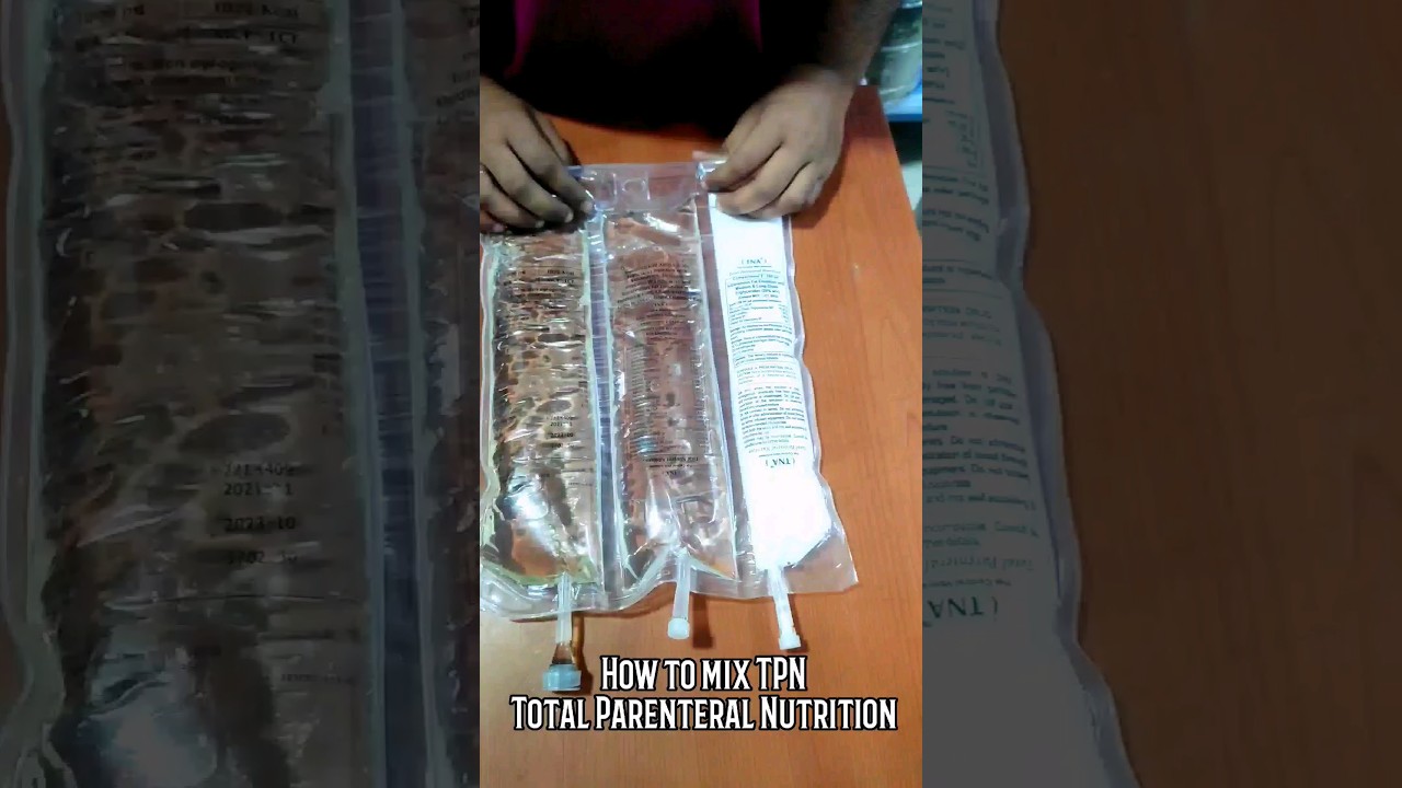 HOW TO MIX TPN |  Total parenteral nutrition | #totalparenteralnutrition #TPN #nutrition #icu