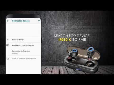 How to Pair IP010X Earphones with your mobile phone