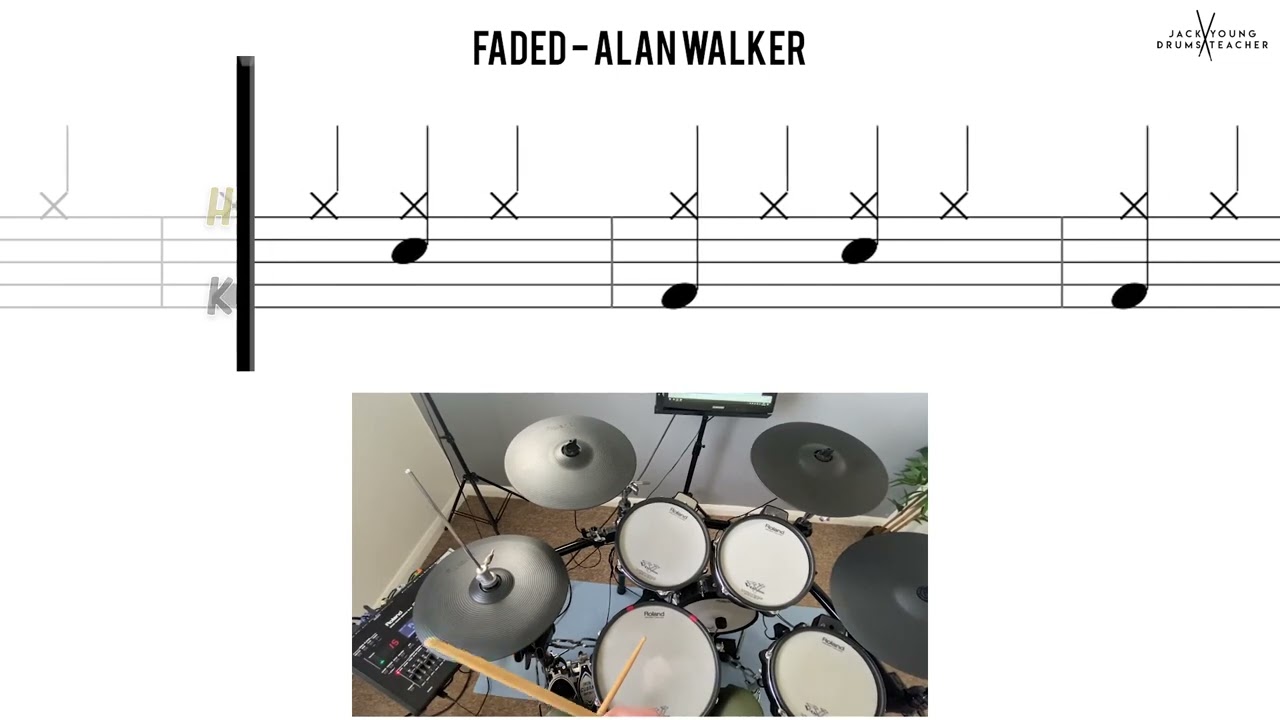 How to Play 🥁   Faded   Alan Walker