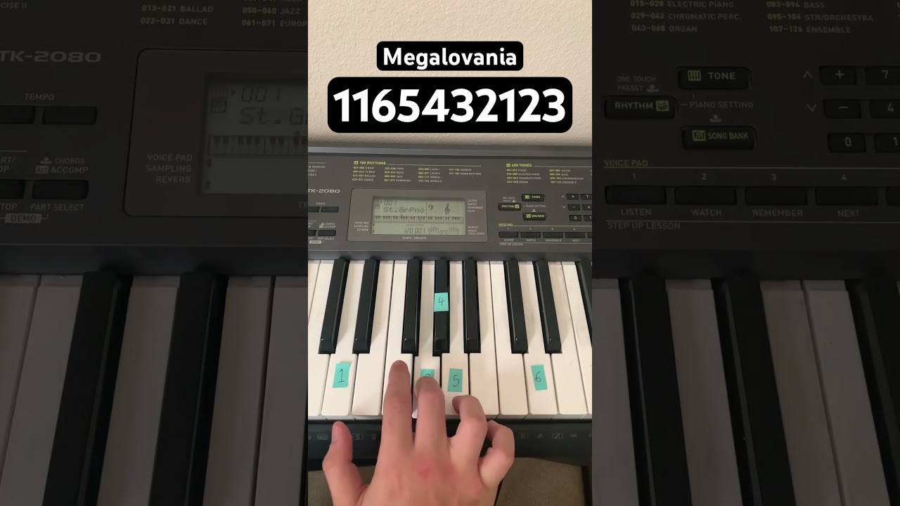 How To Play Megalovania | Easy Piano Tutorial #shorts