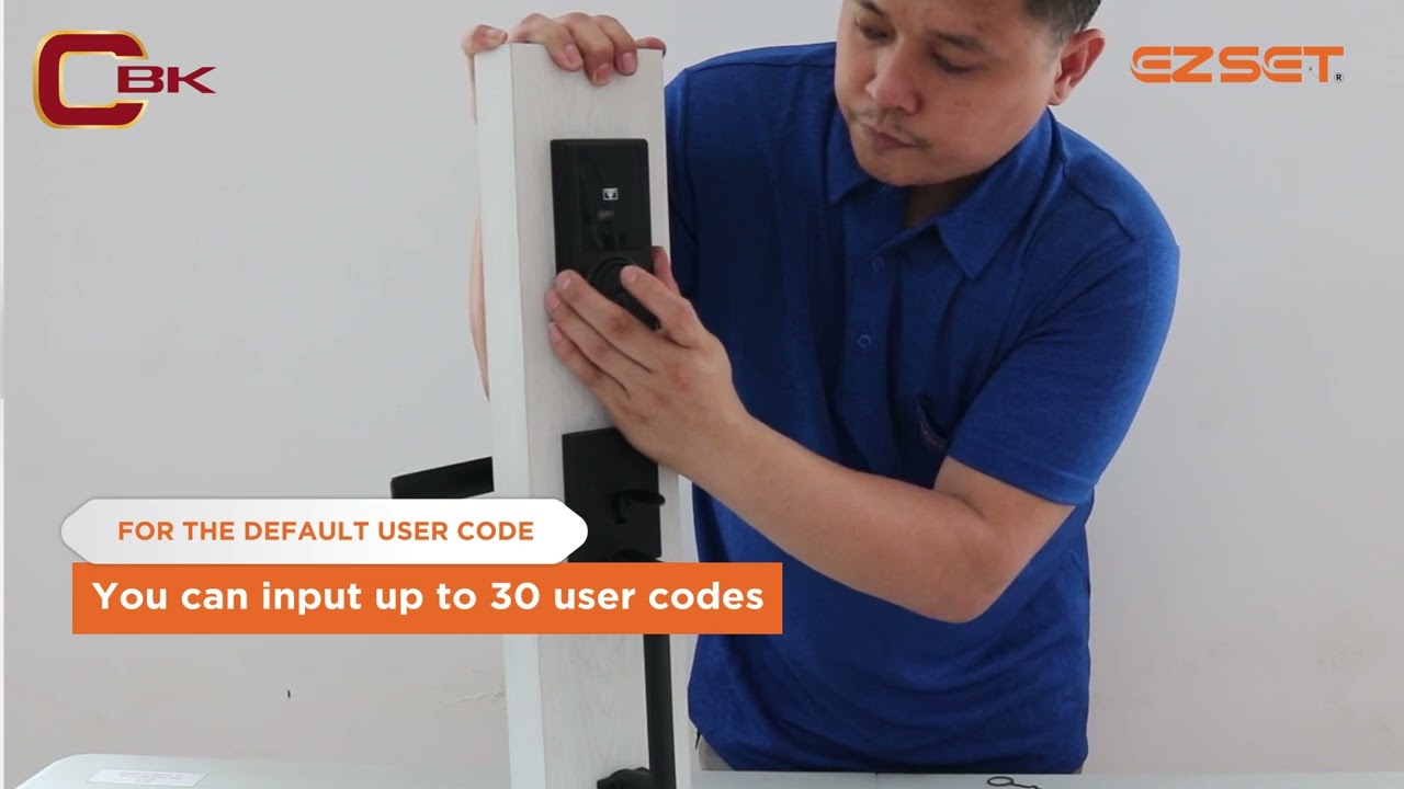 How to Program Your Personal Code with the EZSET Touchpad Deadbolt (with Lever Set)