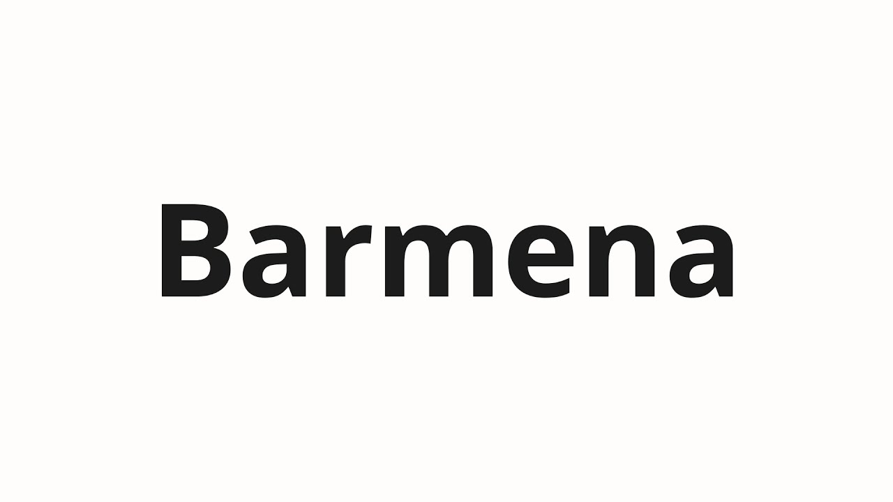 How to pronounce Barmena | Бармена (Bartender in Russian)
