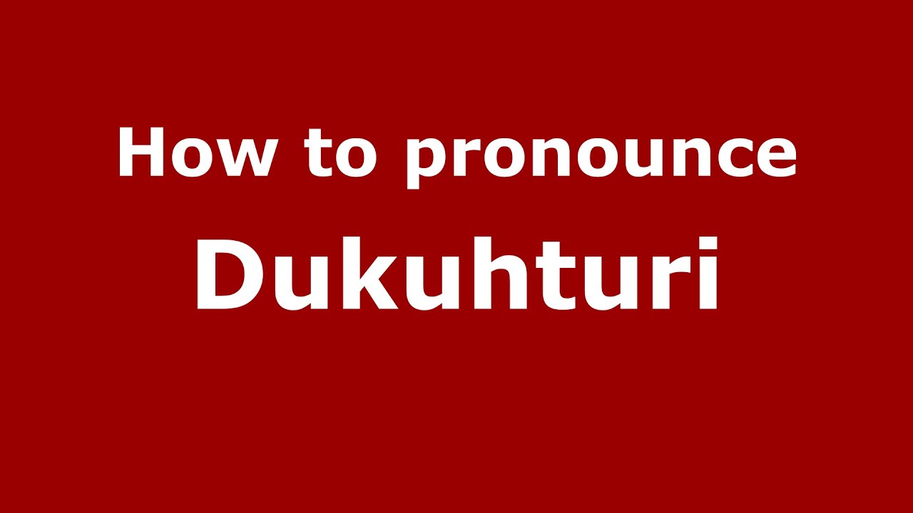 How to pronounce Dukuhturi (Indonesia/Indonesian) - PronounceNames.com