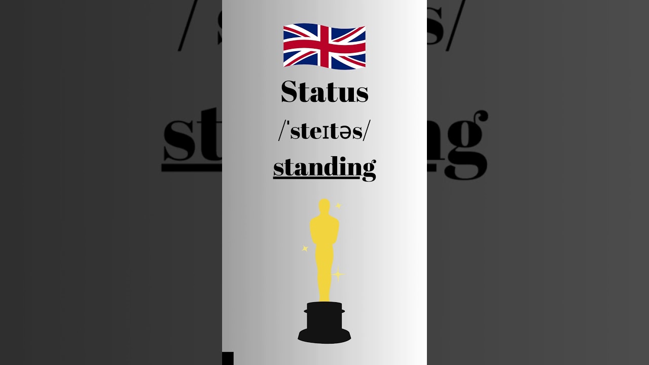 How to Pronounce Status in English British Accent #learnenglish #learnenglishtogether