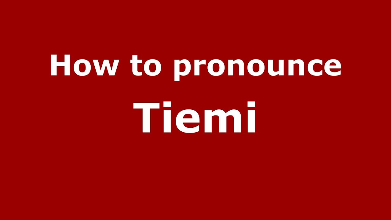 How to pronounce Tiemi (Brazilian Portuguese/Brazil)  - PronounceNames.com