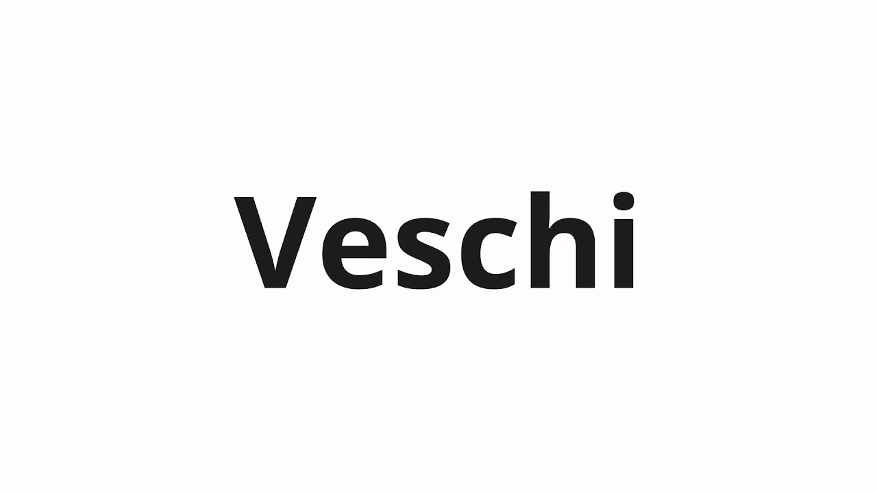 How to pronounce Veschi | Вещи (Things in Russian)