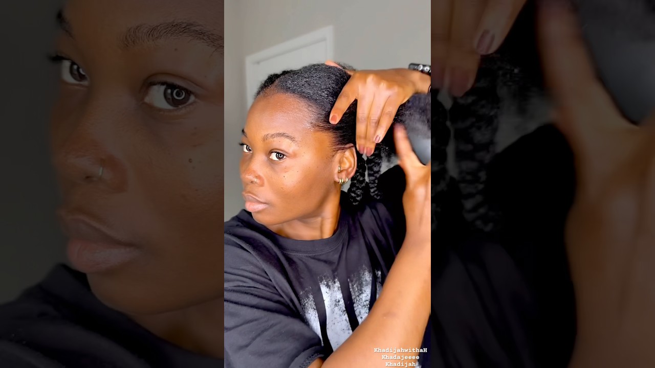 How to protect natural hair. Hydrating & moisturizing 4C hair #simpleprotectivestyle #naturalhair