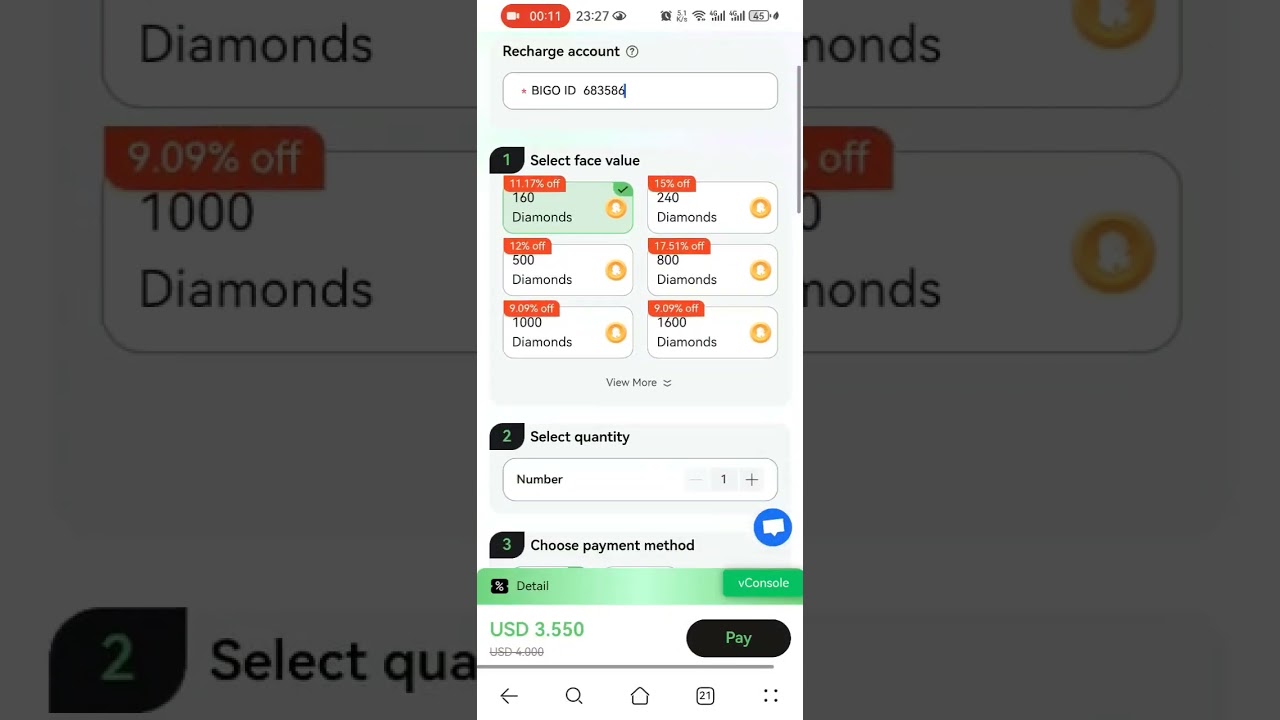 How to recharge BIGO LIVE? TOP UP diamonds using Bitcoin, Crypto,and USDT on BuffGet.com #bigolive