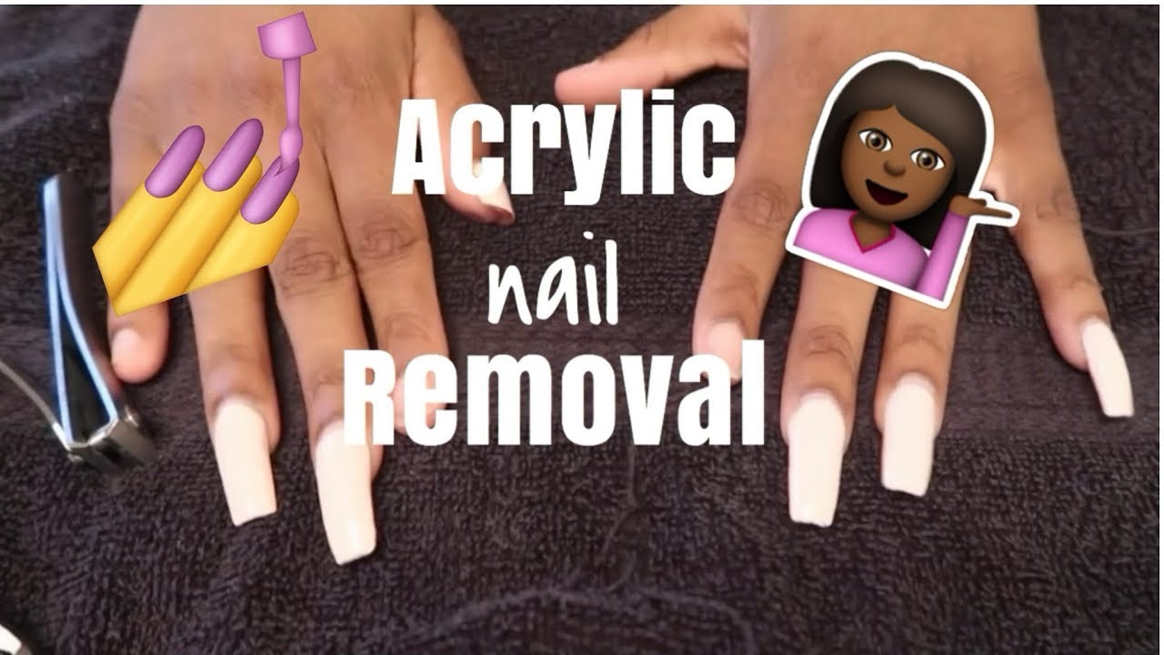 HOW TO REMOVE ACRYLIC NAILS AT HOME *without damaging your real nails*