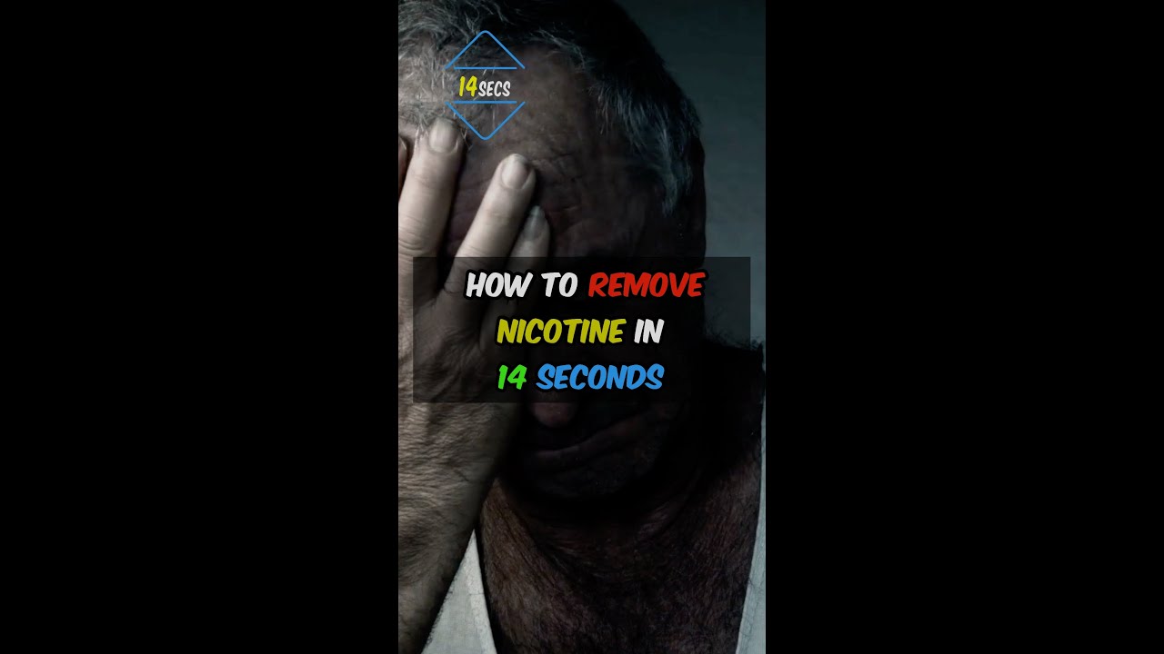 How to Remove Nicotine from Your Body In 14 Seconds. #shorts