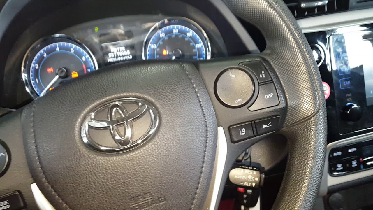 How To Reset  Corolla Maint light 2017, 2018