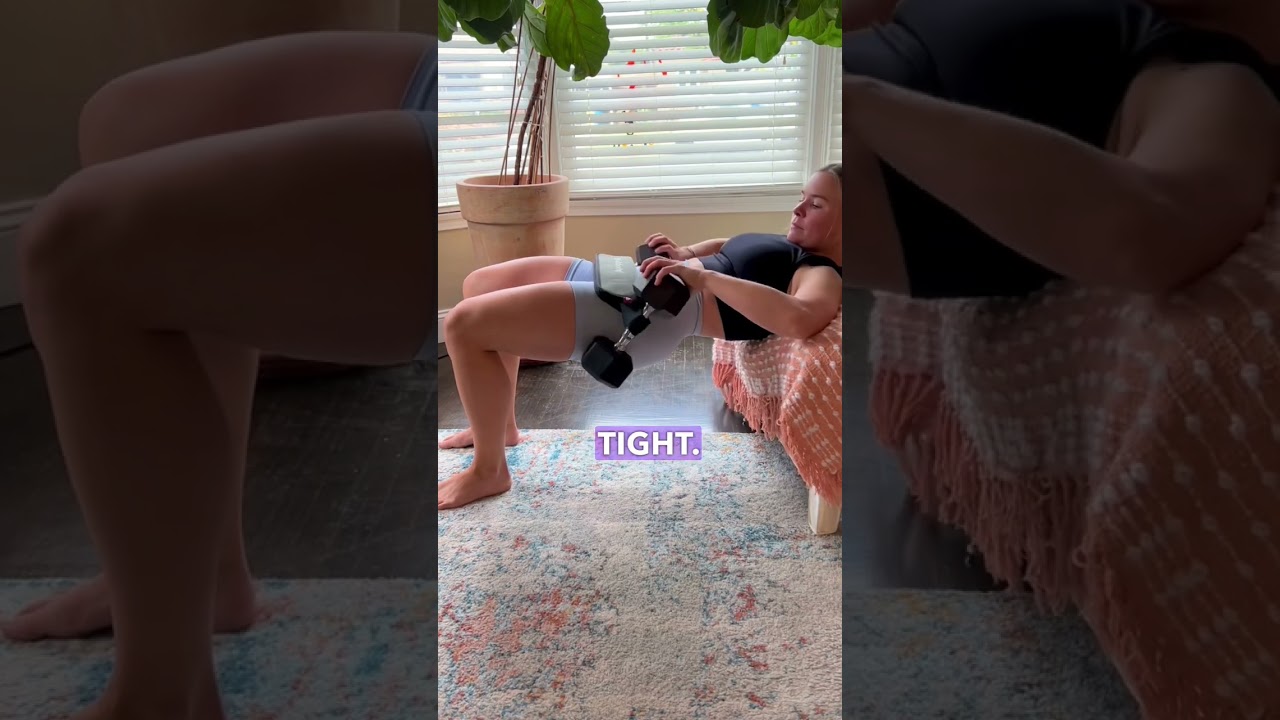 How to set up the Bellabooty Hip Thrust Belt #gluteworkout #dumbbellworkout #glutes #homeworkout