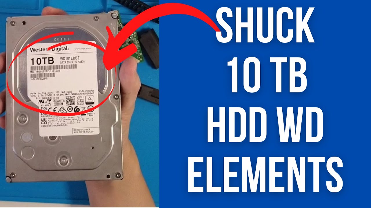 How To Shuck WD 10TB Elements Hard Drive For Cheaper Internal Use In PC