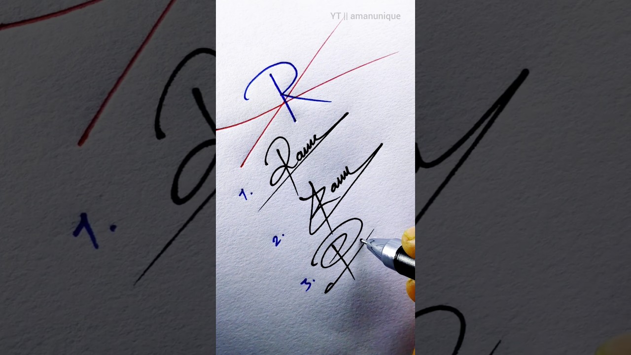 How to sign the letter R ?♥️