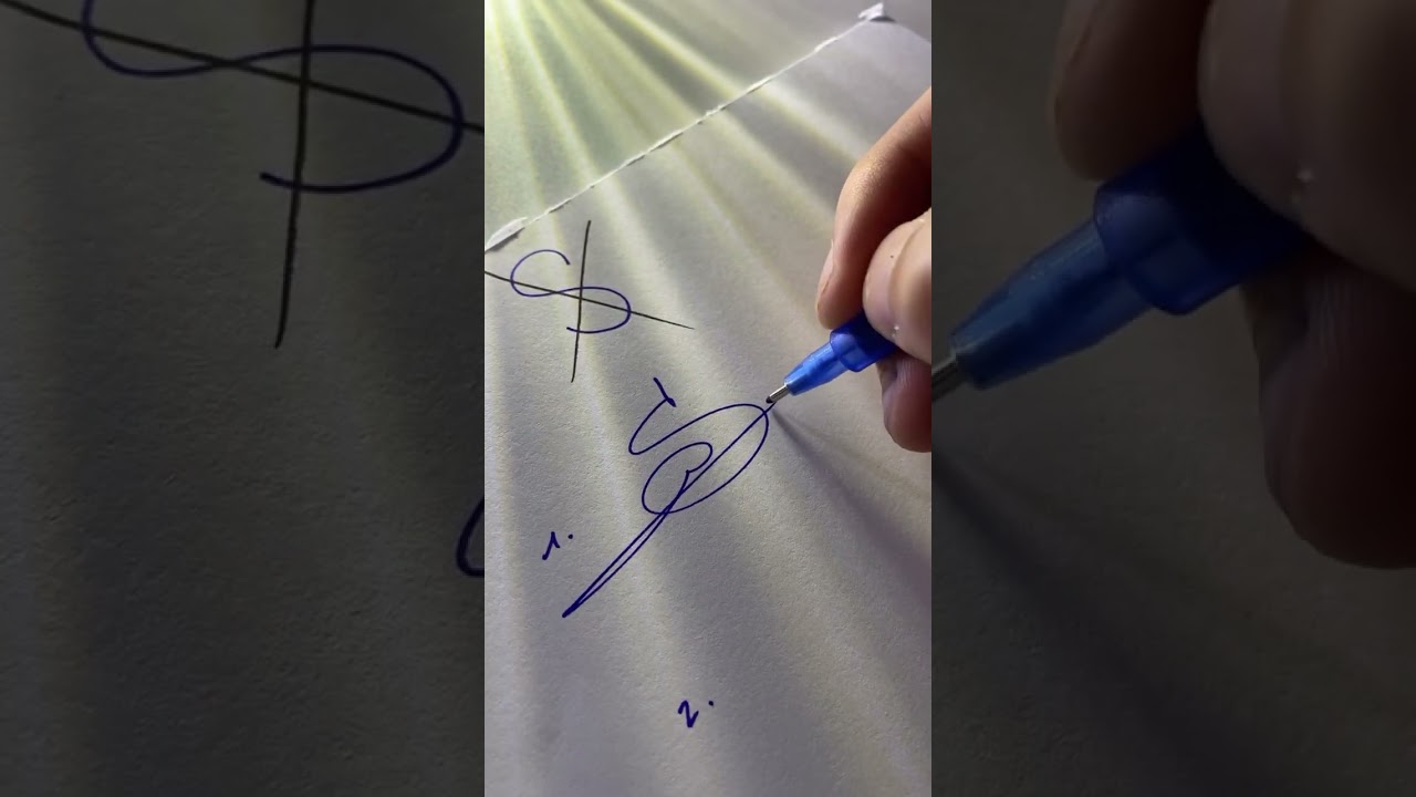 How to sign the letter S?❤️