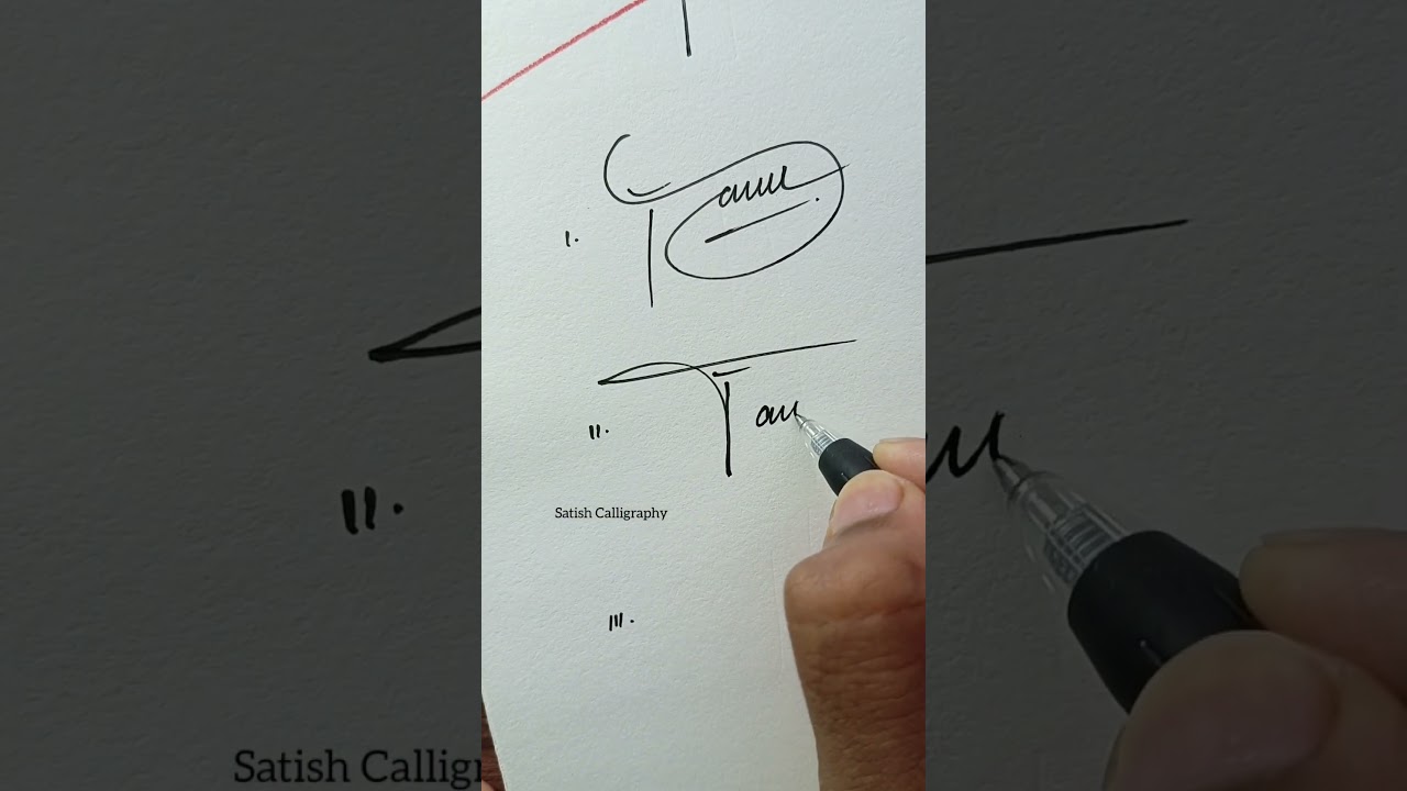 How to Sign the Letter T?❤️