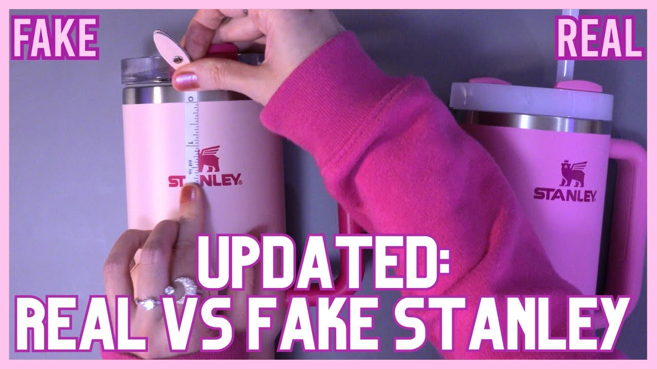 How to spot fake Stanley Tumbler Real vs Dupe !! UPDATED VERSION