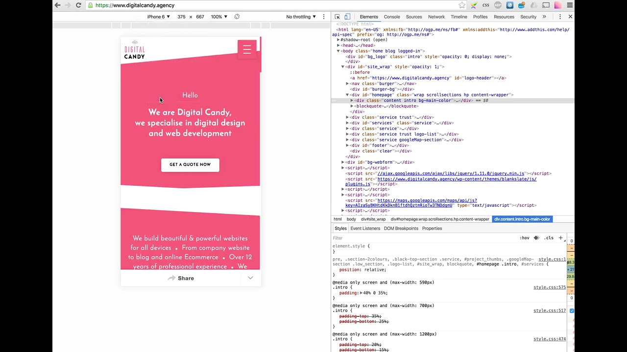 How to test your website layout on any screen size using Google Chrome dev tool