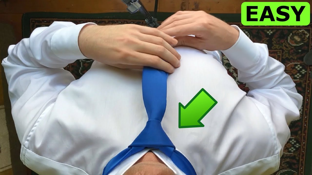 How to tie a tie EASY (Windsor knot)