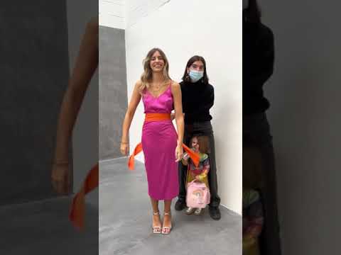 How to: Tie the MAGENTA & ORANGE wrap dress 🍊