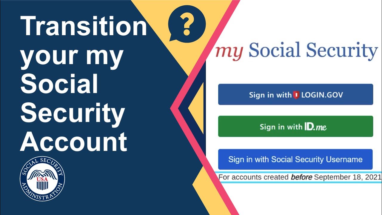 How To: Transition Your Personal my Social Security Account
