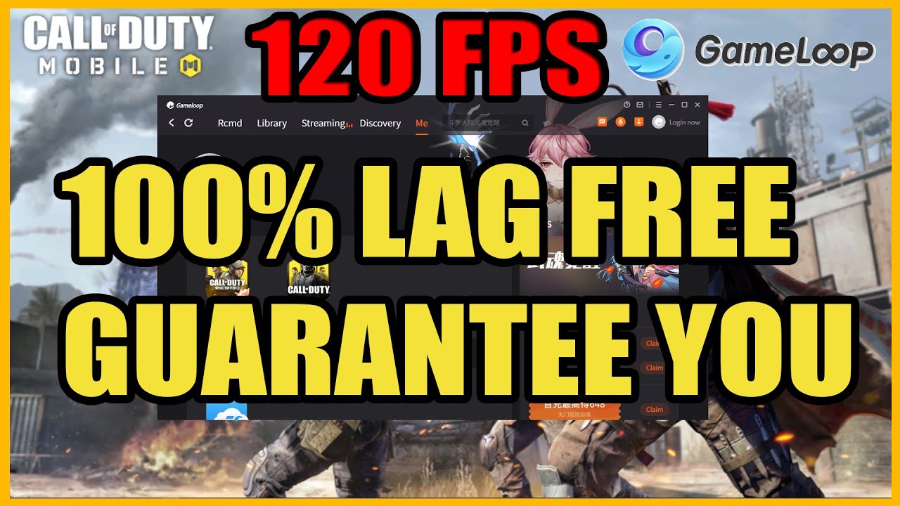 How To Unlock NEW 120 FPS & 100% lag free in Gameloop Emulator Call of duty  Mobile To Become Pro