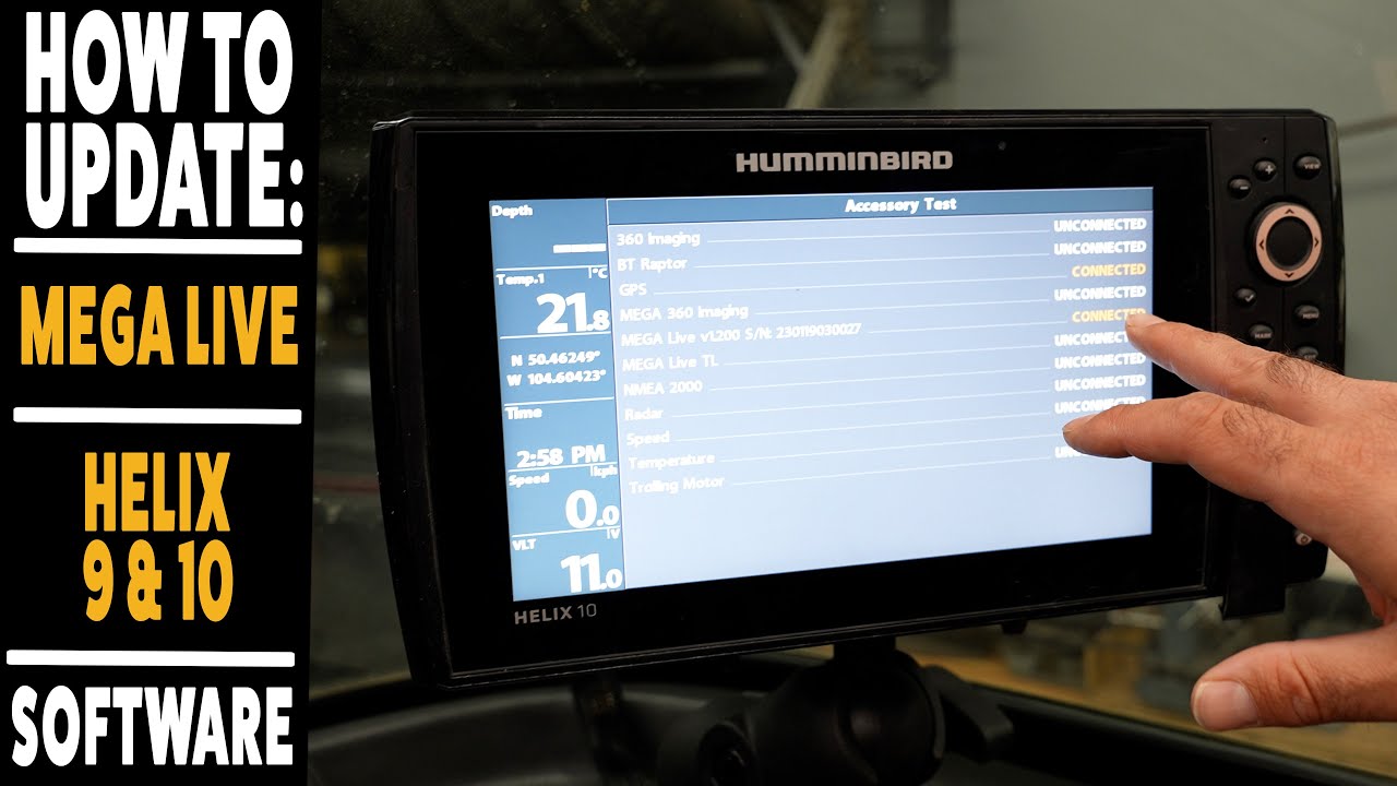 How To: Update Software for Humminbird Mega Live and Helix 9 & 10 MSI G4N