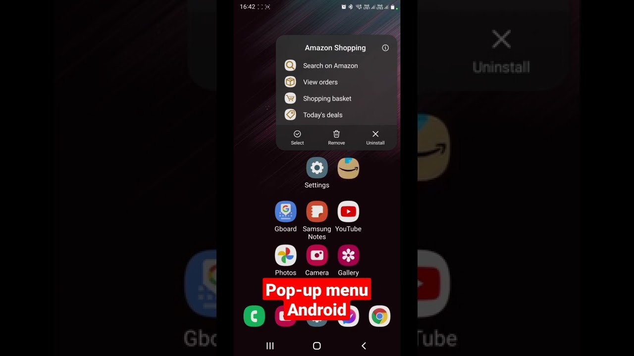 How to use pop-up menu on Android #shorts