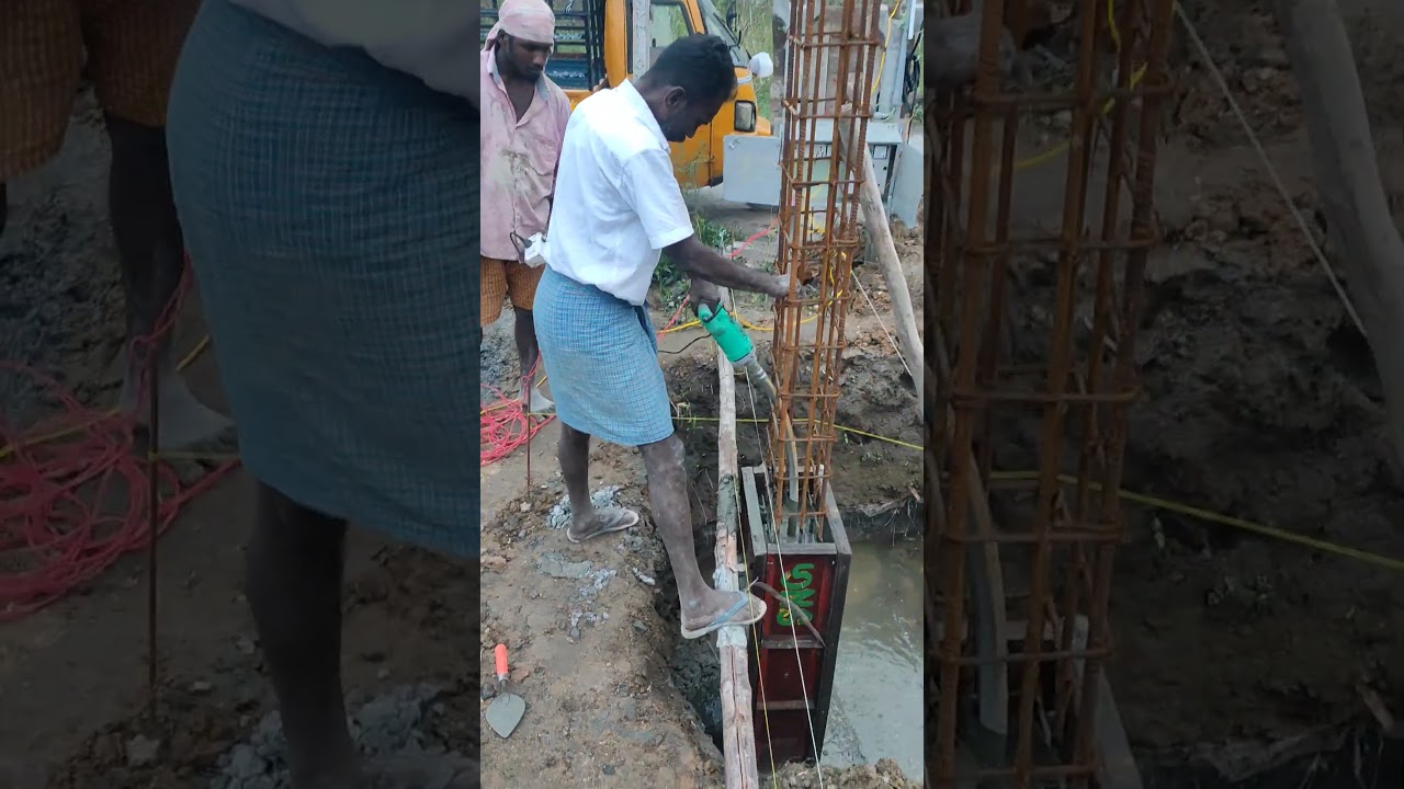 how to use vibrator #construction #civil #shortz #shorts #reels #reelsvideo