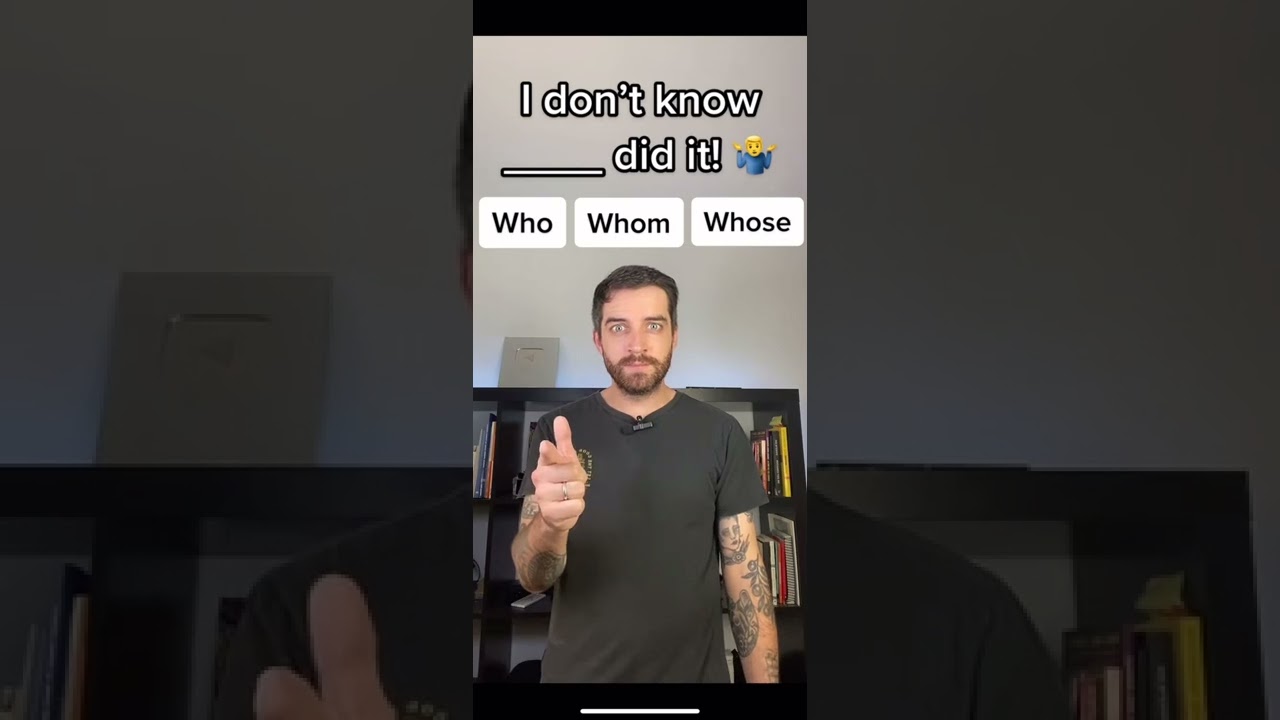 How to use WHO, WHOM and WHOSE in English 🇬🇧