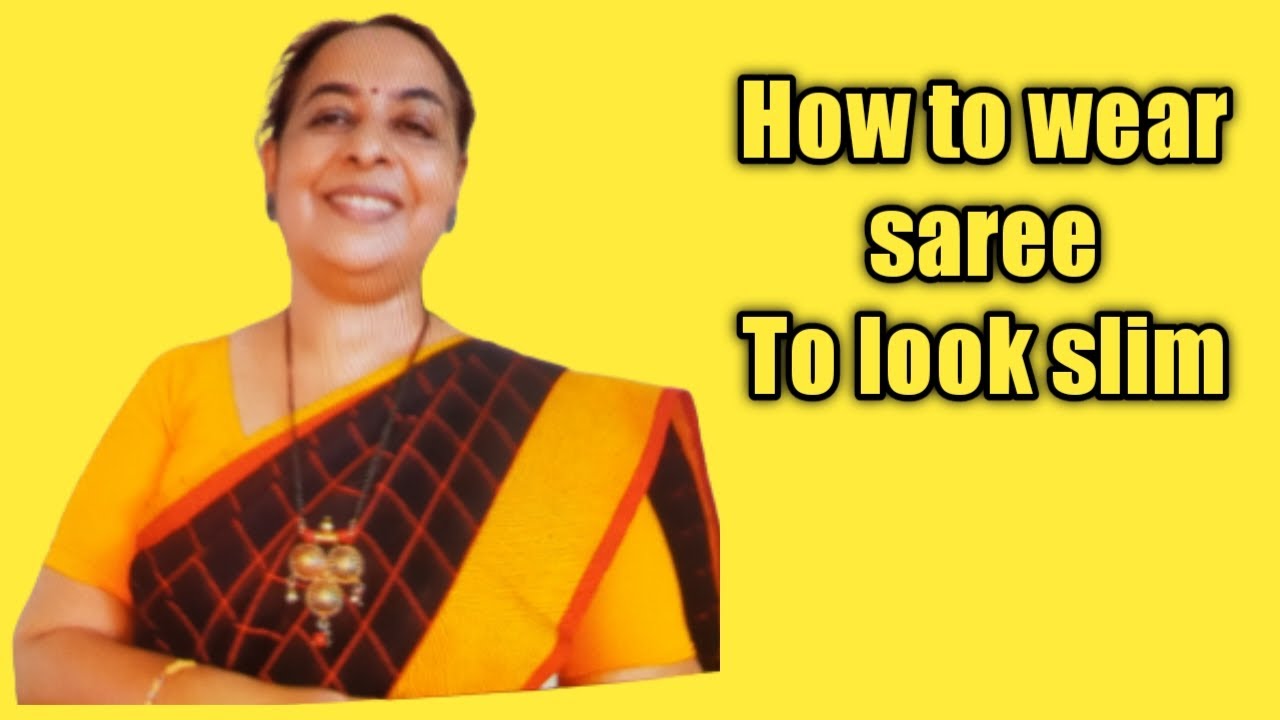 #How to wear saree #Fat Ladies #Look #Slim #Shape