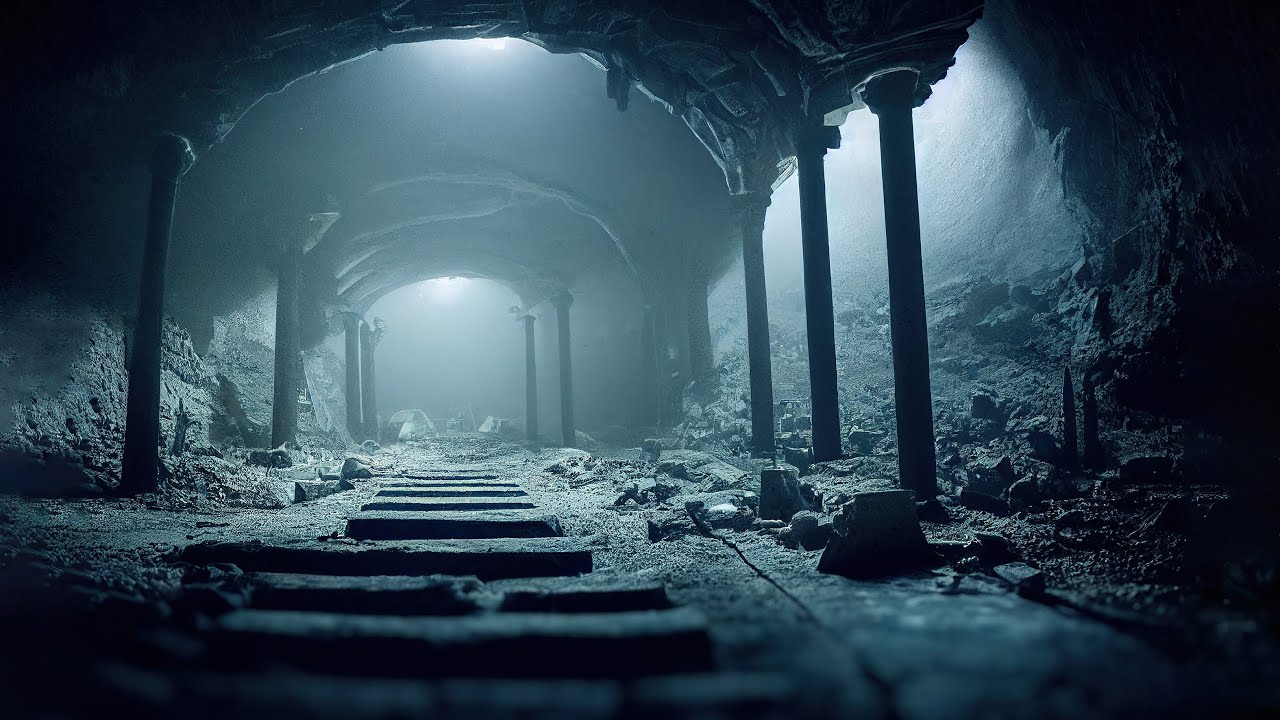 Howling Wind in an Abandoned Bunker | Underground Ambience & Sounds White Noise | 12 Hrs 4K