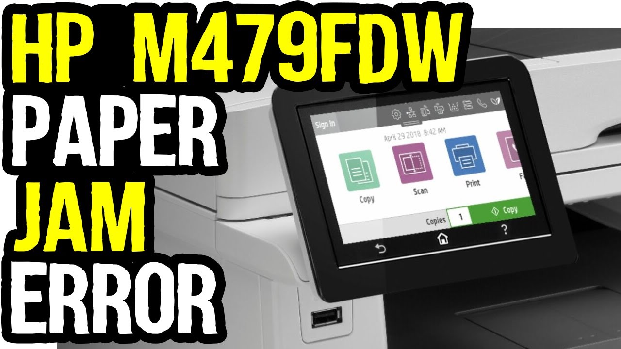 HP Color LaserJet Pro MFP M479fdw Printer Paper Jam Error