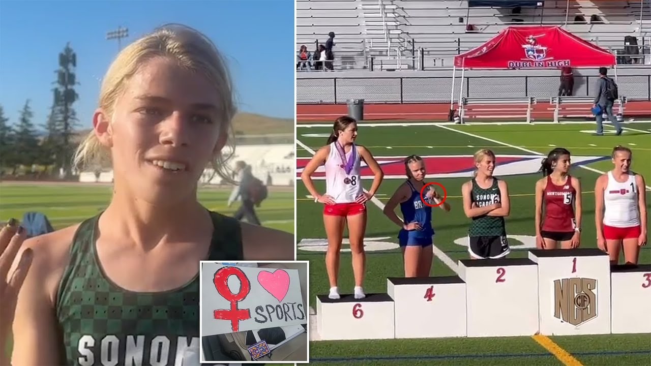 HS girl track star stands on 1st-place podium after placing 2nd to trans athlete: ‘Real champ!