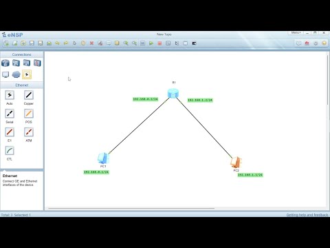 Huawei eNSP: Connecting a Router and Two PCs – Step-by-Step Guide