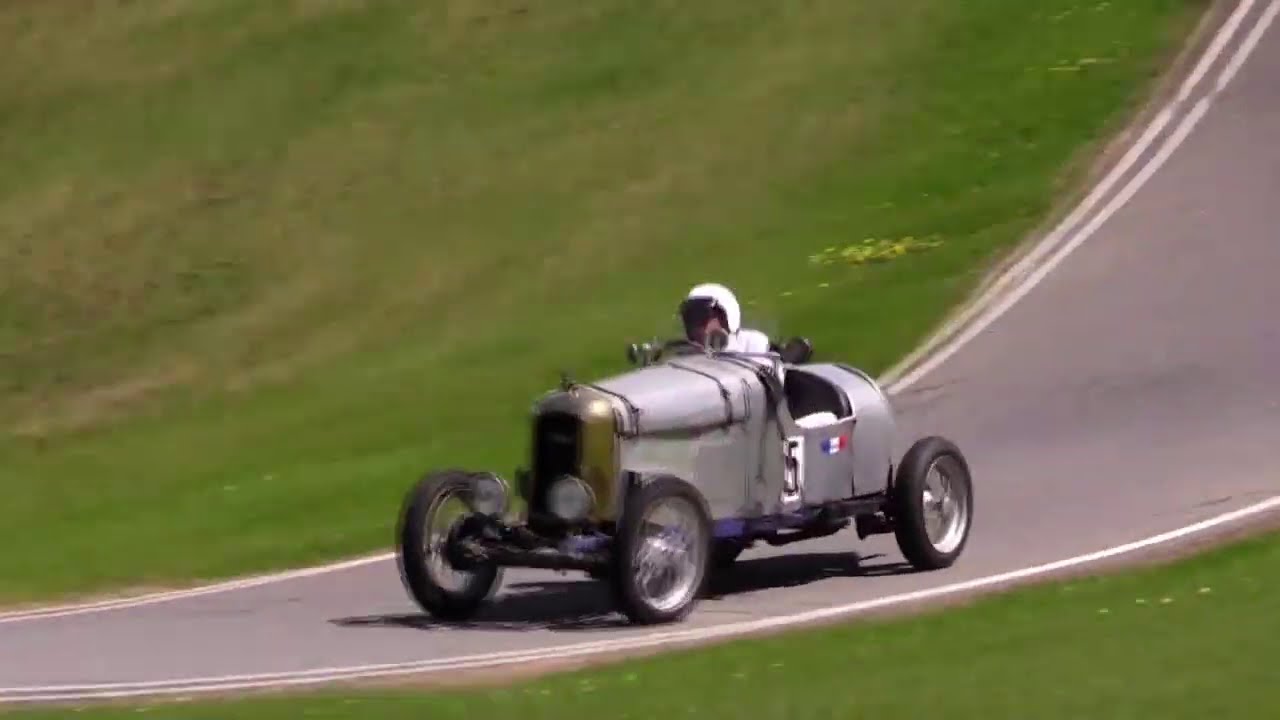 HUGE CRASH Vintage Hillclimb - Collingrove - Amilcar Grand Sport