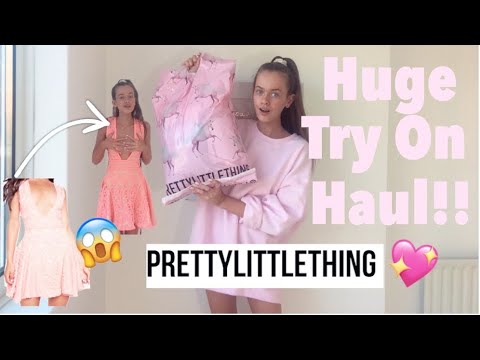 HUGE PRETTY LITTLE THING HAUL // AUTUMN WINTER TRY ON HAUL!!🎀💖
