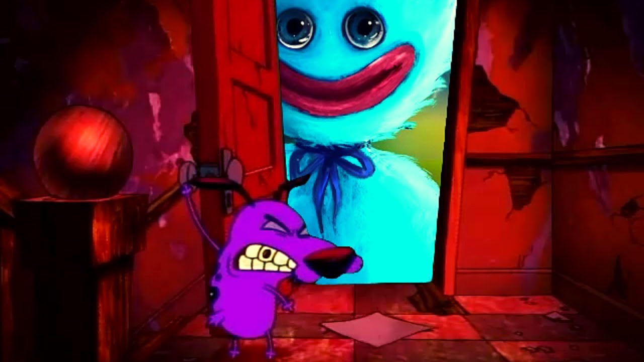 Huggy Wuggy and Courage The Cowardly Dog