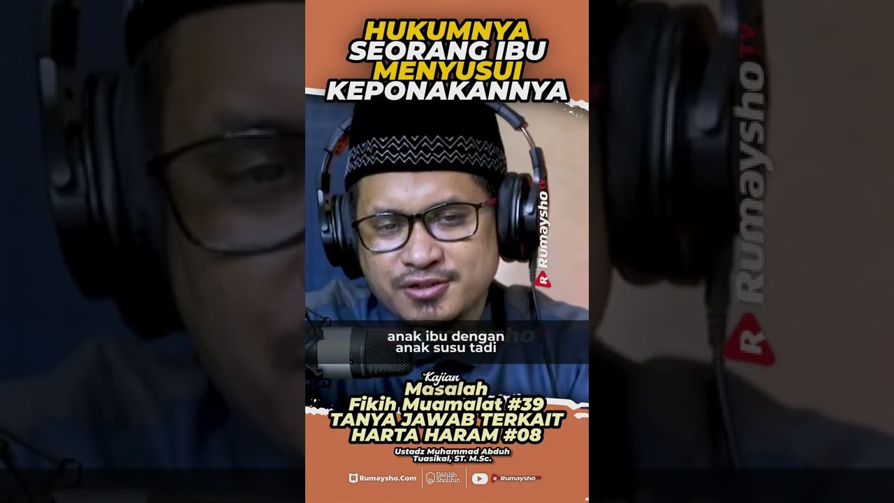 Hukum Seorang Ibu Menyusui Keponakannya - Rumaysho TV