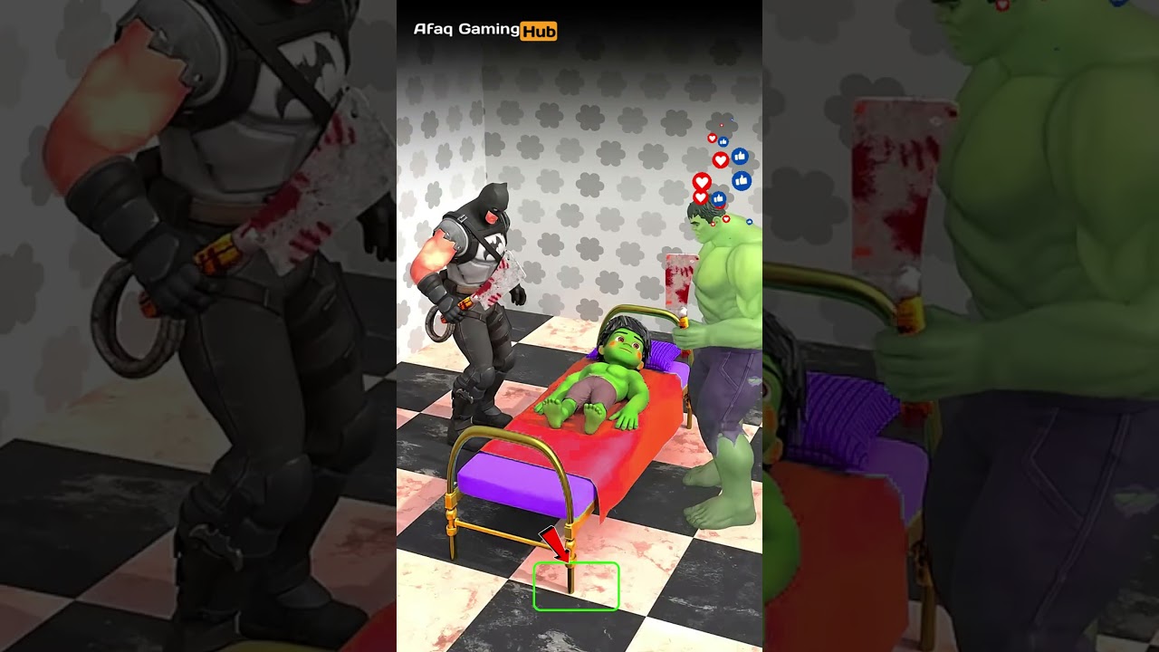 HULK KID IS IN TROUBLE 3d Effects P49 || #ytshorts #marvel || Afaq Gaming Hub