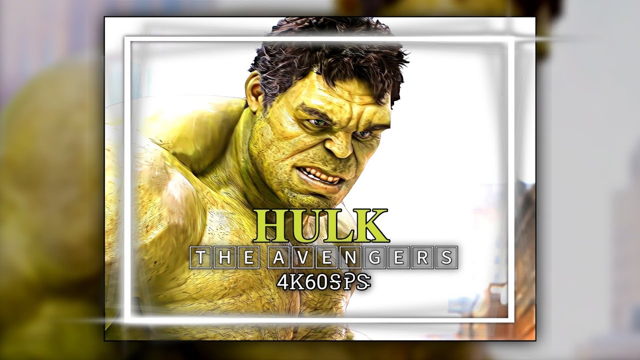 HULK SCENE PACK | THE AVENGERS | 4K60FPS TWIXTOR ENHANCED | FREE TO USE