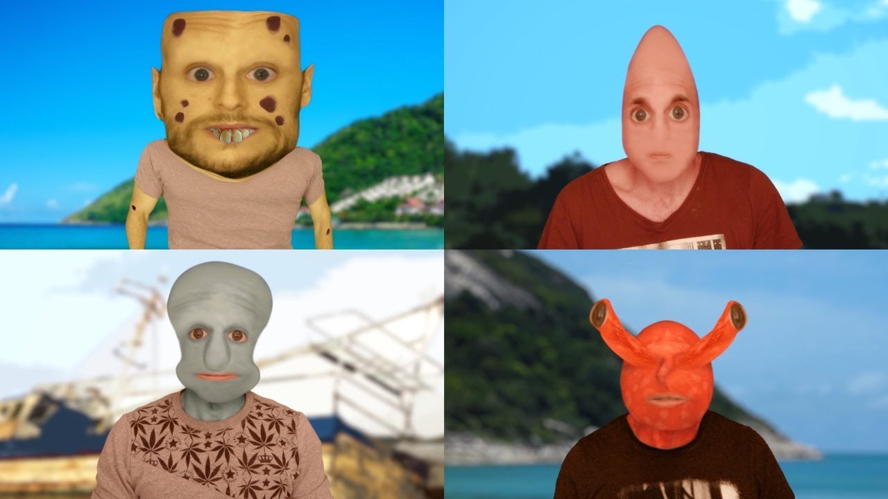 Human Spongebob Characters Transformations (Spongebob/Patrick/Squidward/Mr.Krabs)